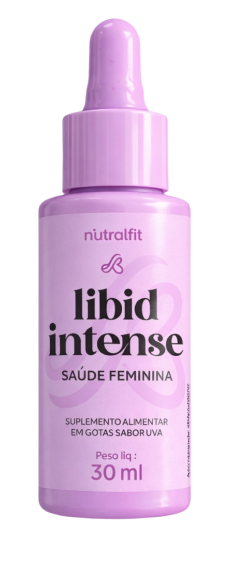 Frasco de 30 ml do suplemento feminino Libid Intense